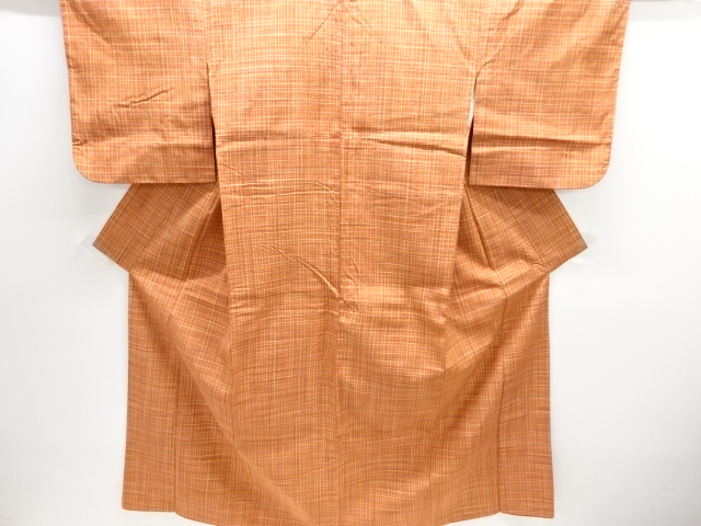 JAPANESE KIMONO / TSUMUGI / WOVEN GRID